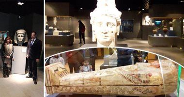 صور.. لأول مرة بمصر مجسمات فى العرض المتحفى لفاقدى البصر.. متحف الآثار بمكتبة الإسكندرية يبدأ...