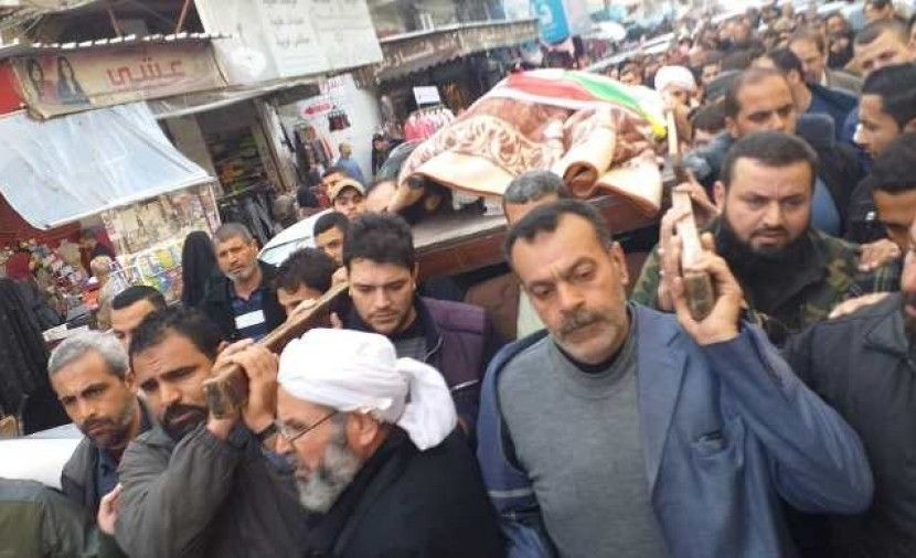 صور- تشييع جثمان الحاج معين أمين مشتهى بموكب جنائزي مهيب في غزة