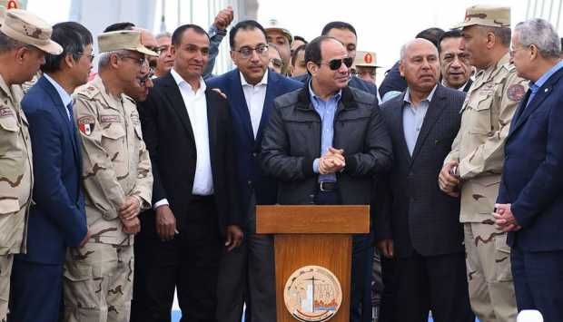 رسالة السيسى لأهالى الوراق خلال تفقده المرحلة النهائية لكوبرى تحيا مصر