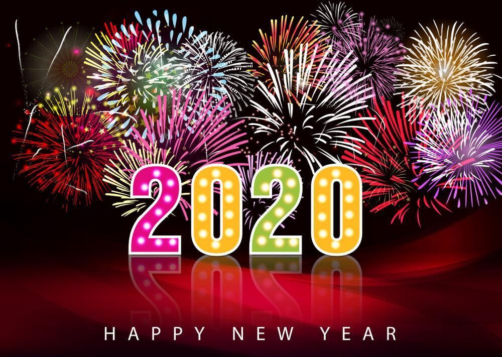 صور ورسائل تهنئة بالعام الميلادي الجديد Happy New Year 2020 بطاقات السنة الجديدة تهنئة الأهل...