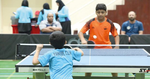 نادي صحم يتوج ببطولة فرق البراعم لكرة الطاولة وعبري وصيفا