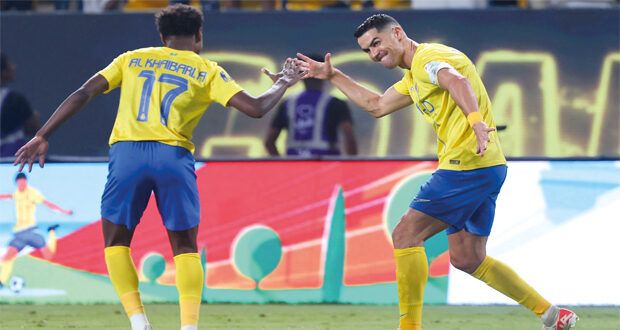 فـي الدوري السعودي : النصر يحسم قمته المثيرة مع الأهلي بفضل ثنائيتين رائعتين لرونالدو وتاليسكا