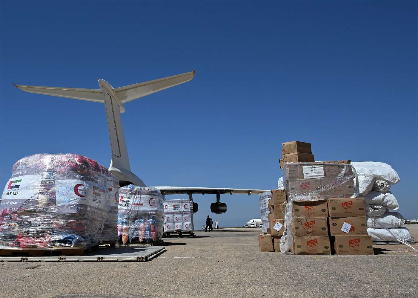 622 طن مساعدات إغاثية وإنسانية من الإمارات إلى ليبيا خلال 11 يوماً