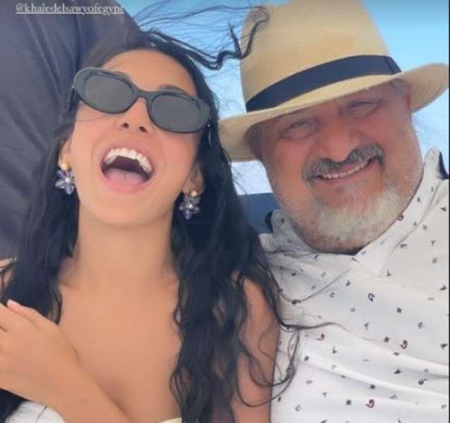 شاهد.. ظهور لافت لـ سلمى أبو ضيف برفقة خالد الصاوى