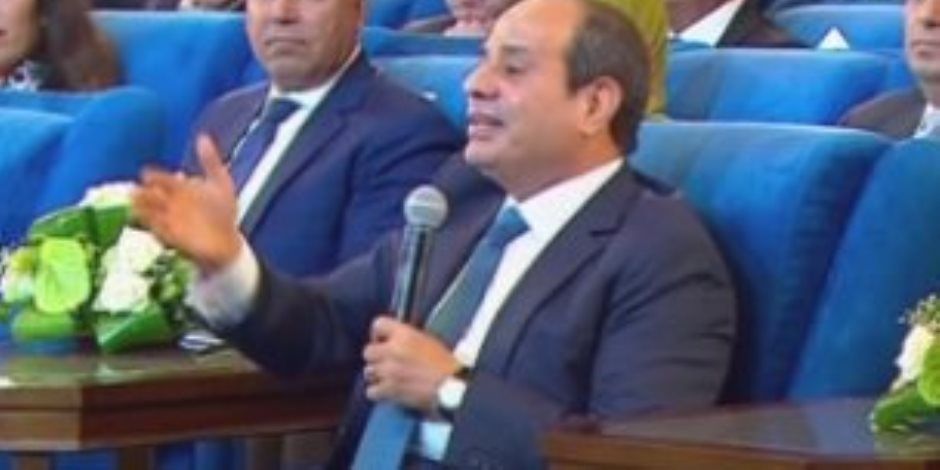 الرئيس السيسى: إذا كنتم عاوزين بلدكم تبقى تمام ما لكمش غير الصبر والعمل