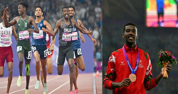 حسين الفارسي يحقق برونزية سباق 800 متر فـي دورة الألعاب الآسيوية التاسعة