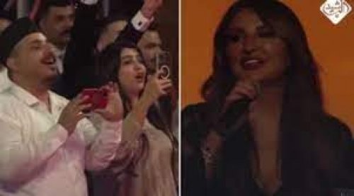 شذى حسون تتعرض لموقف محرج أمام الجمهور في مهرجان..ما فعلته جعل الجميع يغمضون اعينهم!!