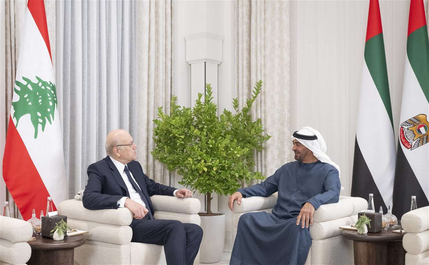 رئيس الدولة يؤكد موقف الإمارات الثابت تجاه وحدة لبنان وكل ما يحقق تطلعات شعبه