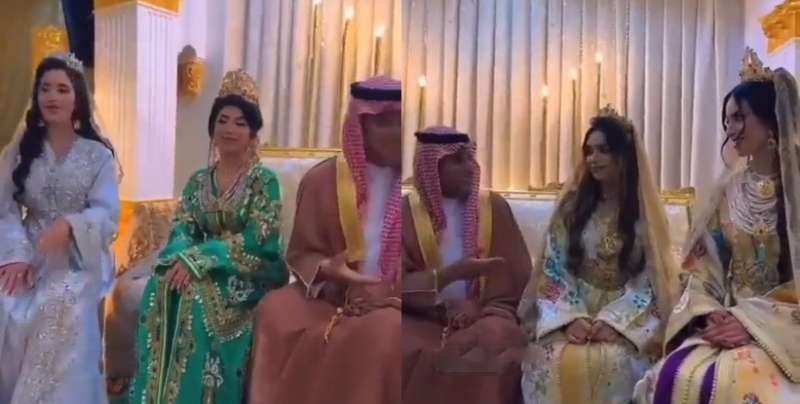 سعودي يثير ضجة كبير بزواجه 4 مغربيات خارقات الجمال في ليلة واحدة..اتفرج