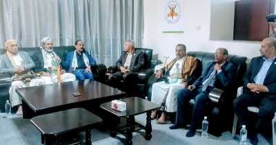 أخبار اليمن : العيدروس يزور مكتب حركة الجهاد الإسلامي بصنعاء