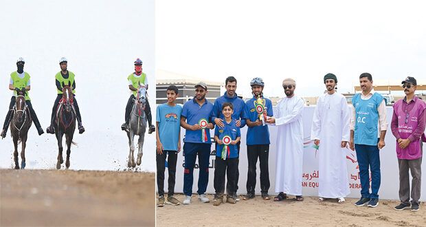 خالد البلوشي يتوج بلقب السباق المحلي لمسافة 100كم ببركاء