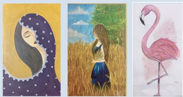 أسيل الحراصية .. تجمع بين الفن كهواية وهندسة الديكور كتخصص علمي