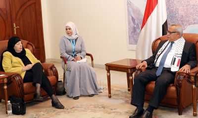 أخبار اليمن : بن حبتور يستقبل ممثلة أمين عام الأمم المتحدة
