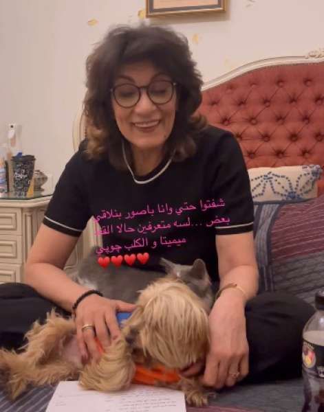 سماح أنور تنشر فيديو من كواليس تصوير مسلسل بطن الحوت