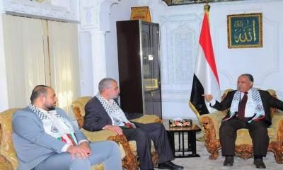 أخبار اليمن : الراعي يلتقي ممثل حماس ويشيد بالمقاومة الفلسطينية