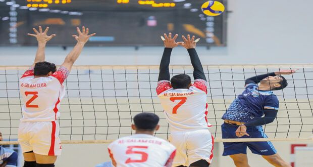 فـي الجولة الثالثة من دوري الطائرة السيب والبشائر والسلام يبحثون عن الصدارة وصحم وصحار وبهلاء عن أول فوز