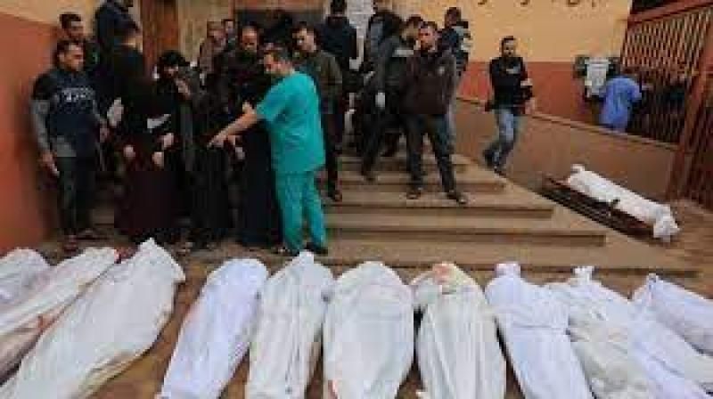 انتشار أشلاء الشهداء في مستشفى الأندونيسي بغزة