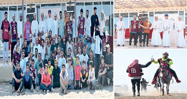 أسطبل البهجة يتوج بلقب سباق كأس العيد الوطني ببركاء