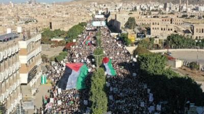 أخبار اليمن : صنعاء: مسيرة حاشدة مناصرة للشعب الفلسطيني