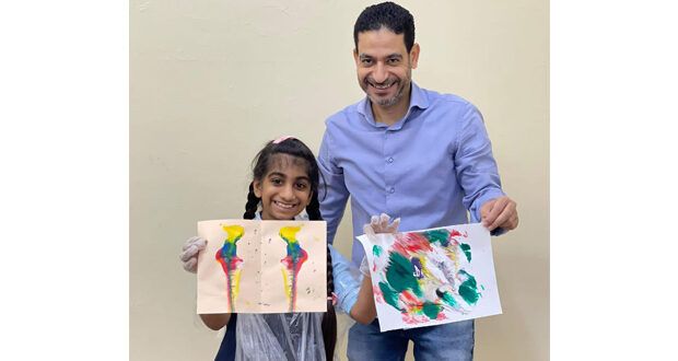 حلقة عمل حول العلاج بالفن بجامعة التقنية والعلوم التطبيقية بصور