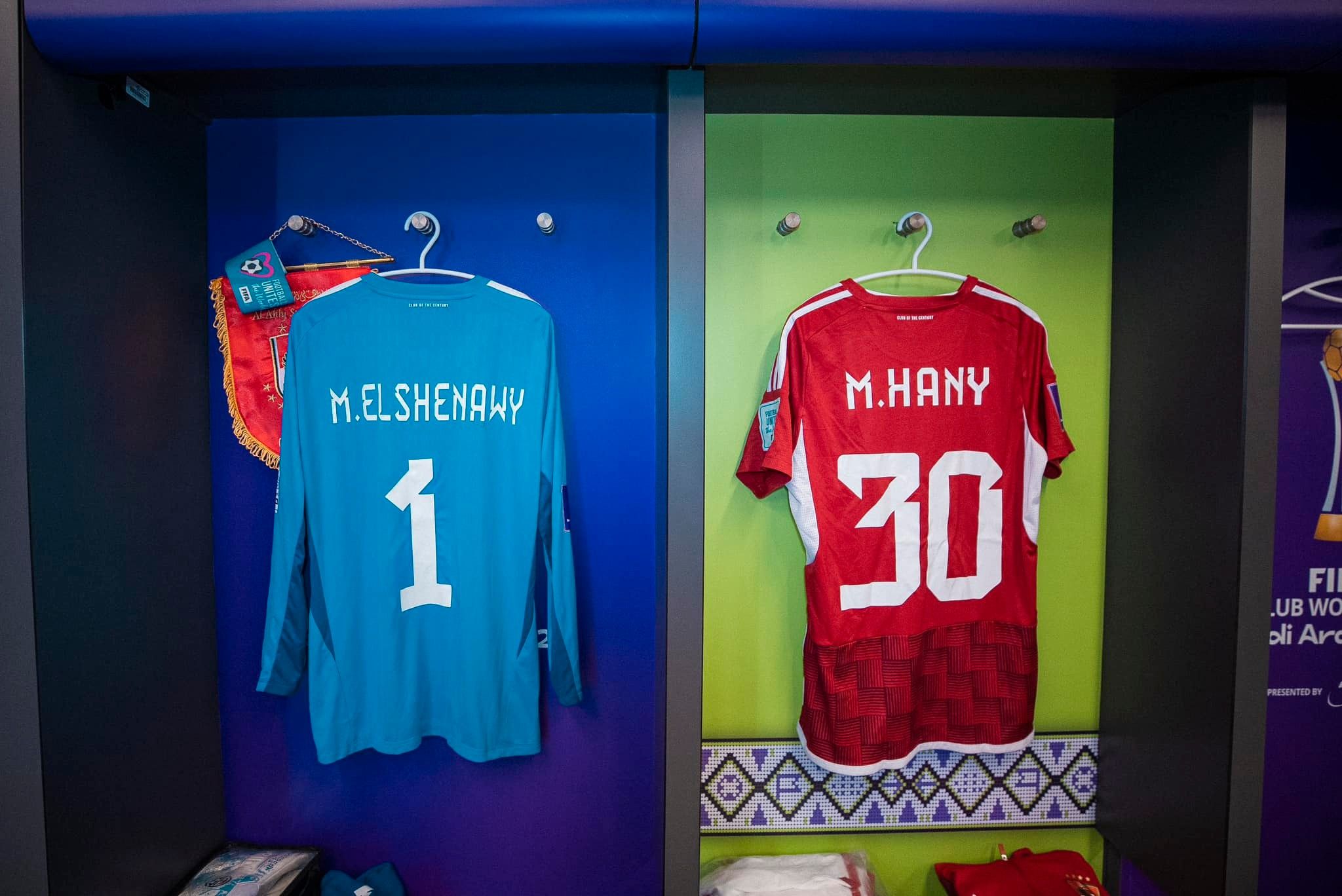 غرفة ملابس الأهلي قبل مباراة اتحاد جدة فى كأس العالم للأندية ( صور)
