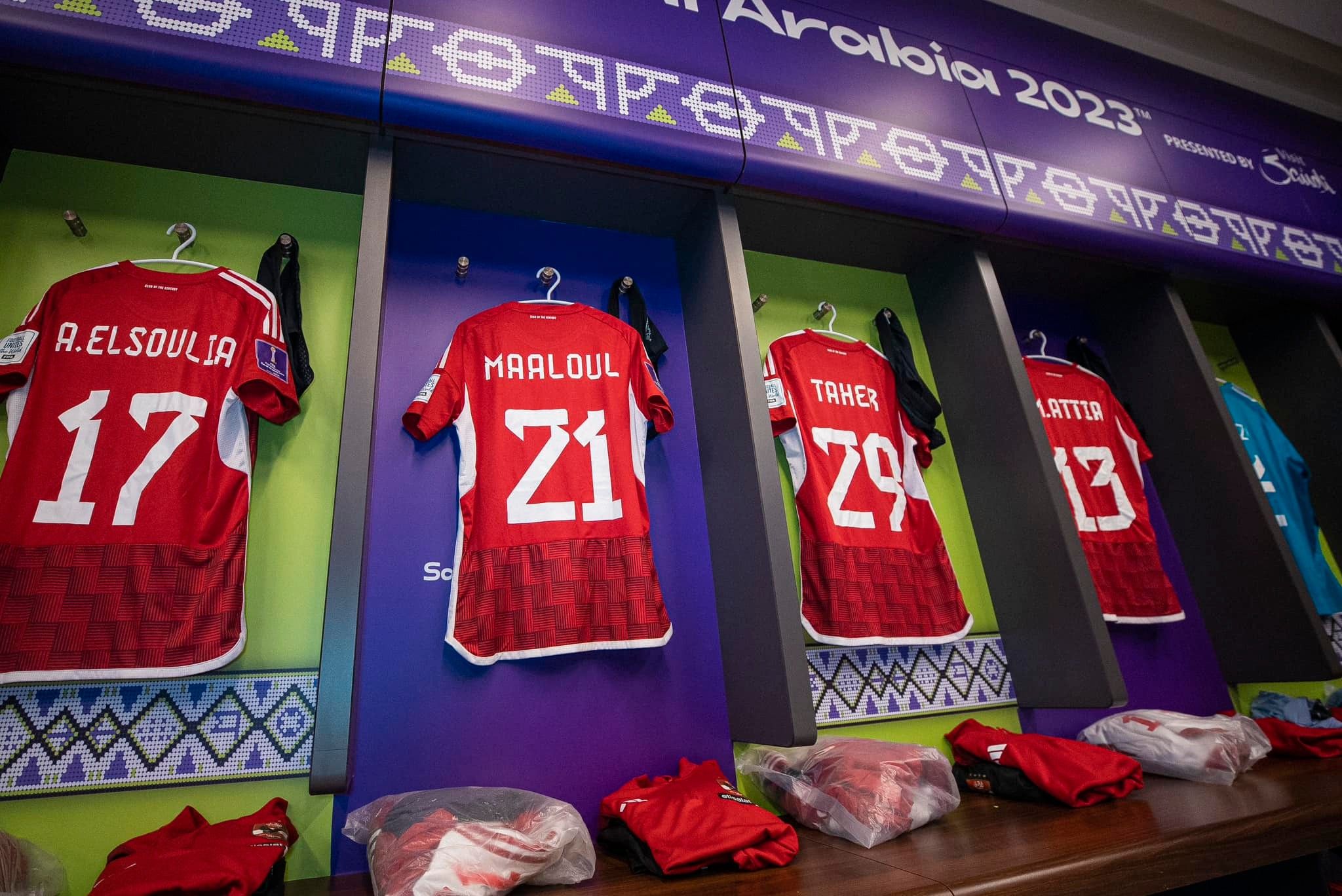 غرفة ملابس الأهلي قبل مباراة اتحاد جدة فى كأس العالم للأندية ( صور)