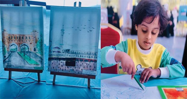 معرض فني لطلبة برامج التربية الخاصة بمحافظة ظفار