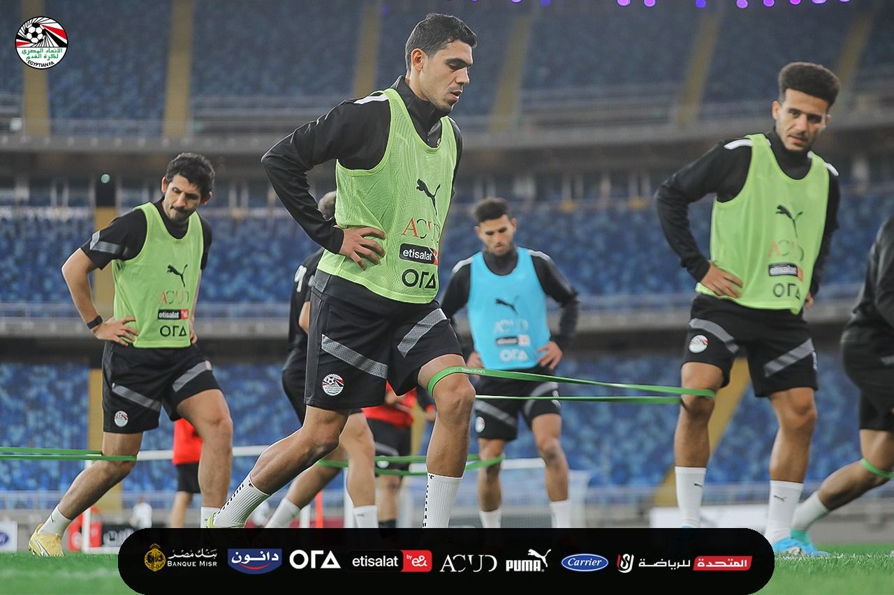 منتخب مصر يخوض تدريباته باستاد مصر استعدادا لأمم أفريقيا (صور)