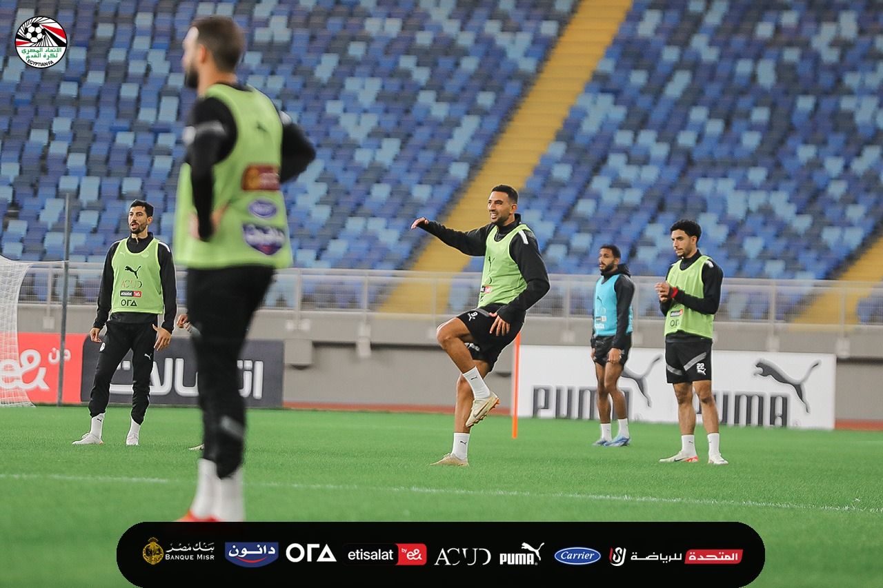 منتخب مصر يخوض تدريباته باستاد مصر استعدادا لأمم أفريقيا (صور)