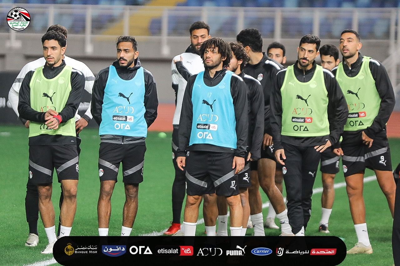 منتخب مصر يخوض تدريباته باستاد مصر استعدادا لأمم أفريقيا (صور)
