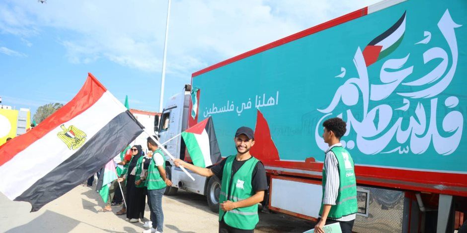 المساعدات من مصر إلى غزة خلال 100 يوم من العدوان: الأرقام تتحدث عن نفسها