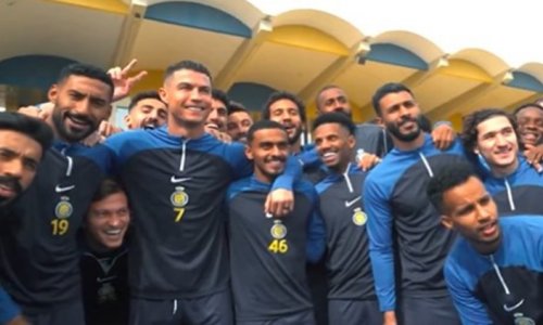 النصر السعودي يحتفل بعيد ميلاد رونالدو