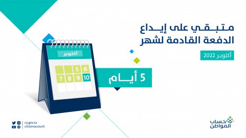 كم باقي على حساب المواطن + موعد إيداع الدعم لهذا الشهر فبراير 2024