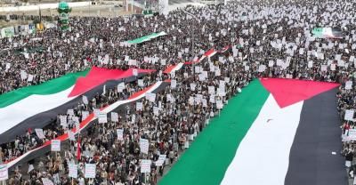 أخبار اليمن : "ثابتون مع غزة حتى النصر".. حشد مليوني بصنعاء