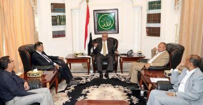 أخبار اليمن : بن حبتور يلتقي وزير التعليم الفني