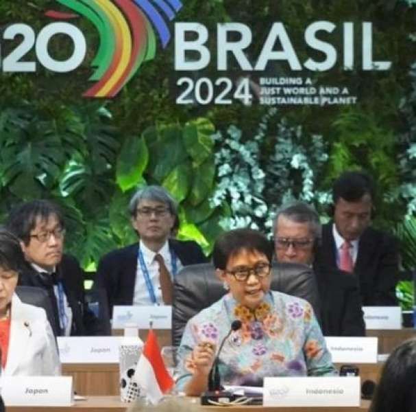 وزيرة الخارجية الإندونيسية تدين باجتماع العشرين الفظائع الإسرائيلية فى غزة