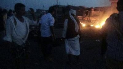 أخبار اليمن : شهيد و6 جرحى بالعدوان على مقبنة في تعز