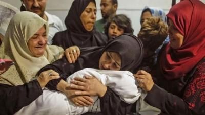 أخبار اليمن : استشهاد 22330 طفل وامرأة في العدوان على غزة