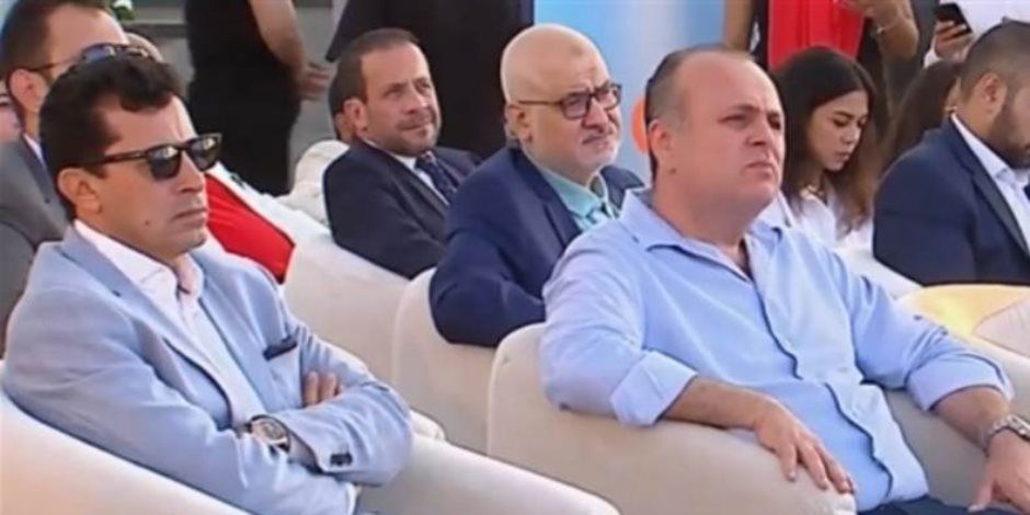 وزير الرياضة ورئيس المتحدة وأعضاء مجلسي الأهلي والزمالك فى مقصورة "الأول بارك" لمشاهدة نهائى كأس مصر
