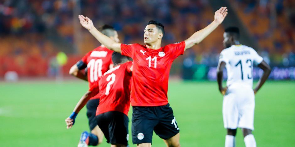 أول أهداف إستاد مصر للفراعنة بإمضاء مصطفى محمد في شباك نيوزيلندا