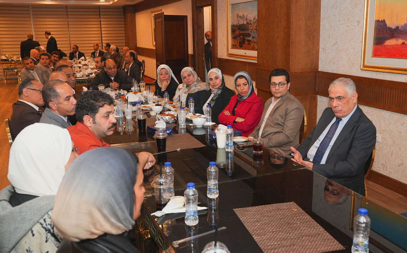 النائب العام يشهد إفطار رمضان مع موظفى النيابة العامة