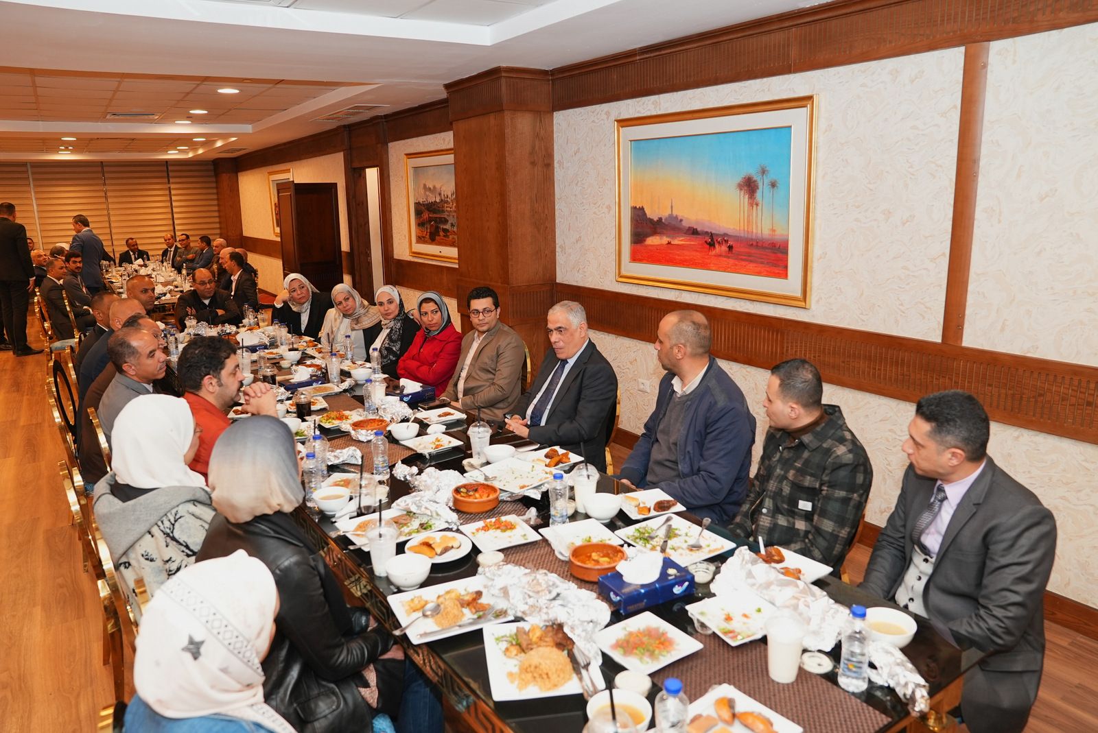 النائب العام يشهد إفطار رمضان مع موظفى النيابة العامة