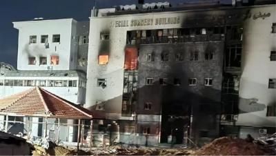 أخبار اليمن : الاحتلال يعدم 200 نازح في مجمع الشفاء بغزة