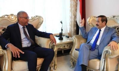 أخبار اليمن : شرف يبحث أوجه التعاون مع برنامج الأغذية