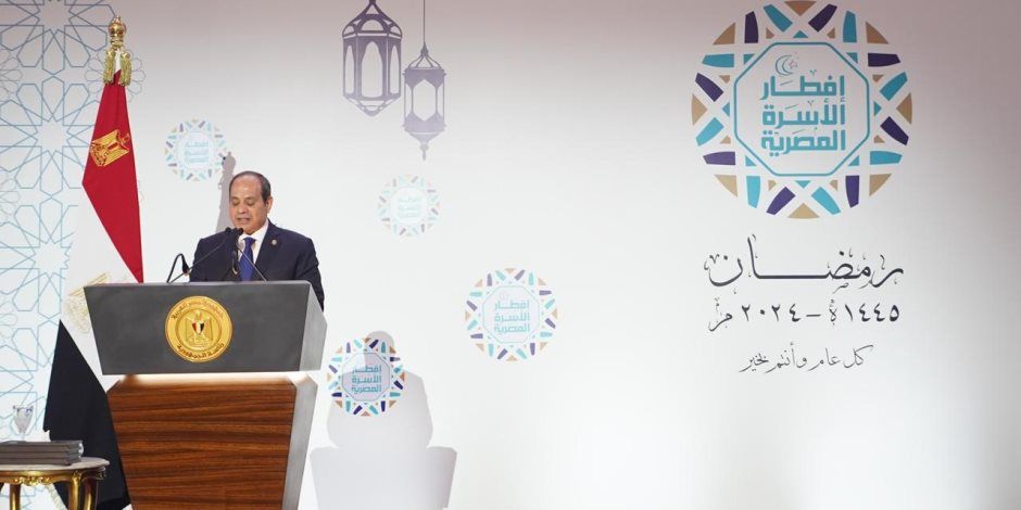 حزب الشعب الديقراطي: الرئيس السيسى الذى أصر على جمع شمل مصر