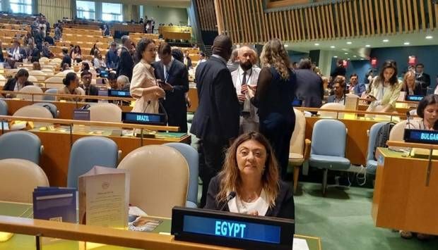 إيمان كريم أمام الأمم المتحدة: مصر أنشأت اللجنة الوطنية لإدارة الأزمات