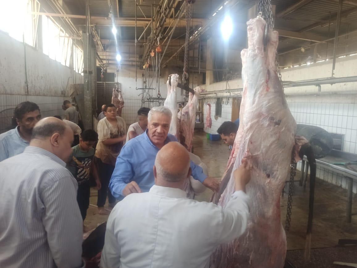 الزراعة: رئيس الخدمات البيطرية يتابع ذبح الأضاحي بالمجازر