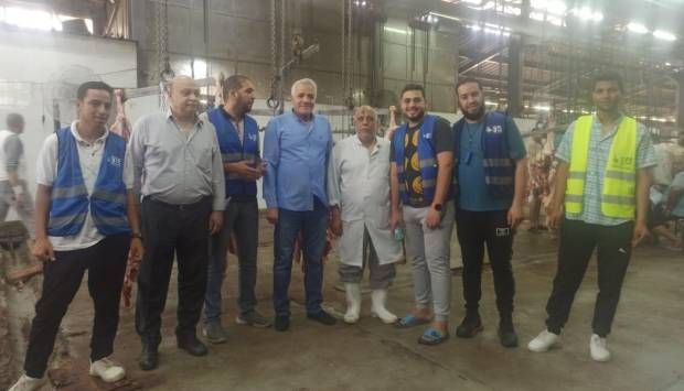 الزراعة: رئيس الخدمات البيطرية يتابع ذبح الأضاحي بالمجازر