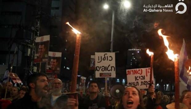 آلاف المحتجين يتظاهرون في عدة مدن إسرائيلية للمطالبة برحيل نتنياهو