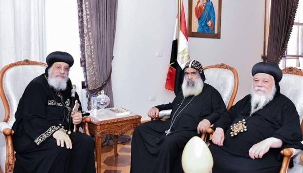 البابا تواضروس يستقبل أسقف ديراموس